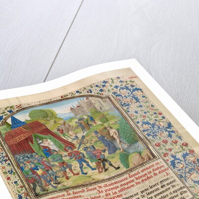 Alexander's Illness at the Cydnus River and the Death of Sisinnes by Master of the Jardin de vertueuse consolation and assistant