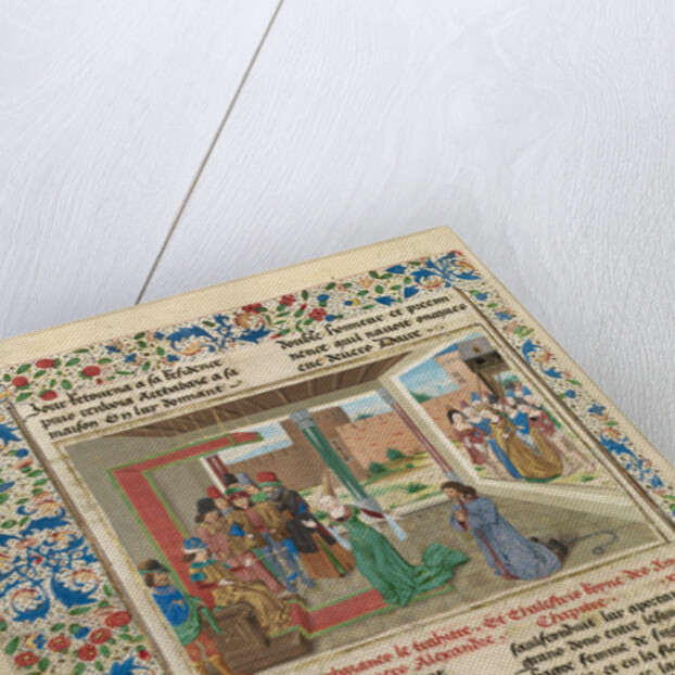 Bagoas Pleads on Behalf of Nabarzanes by Master of the Jardin de vertueuse consolation and assistant