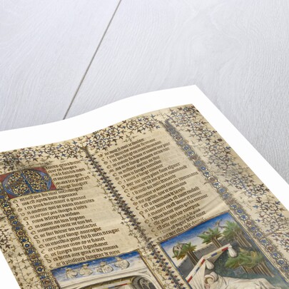 Scipio Lying in Bed Dreaming, Guillaume de Lorris Lying in Bed Dreaming by Anonymous