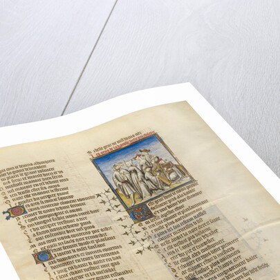 Deduit Dancing with his Companion and the Female Personification of Happiness by Anonymous