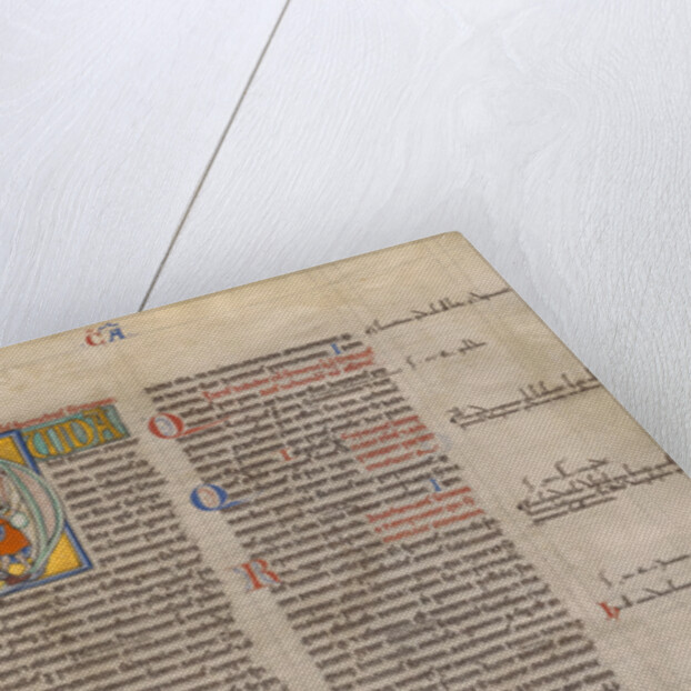 Initial Q: An Abbot Receiving a Child by Anonymous