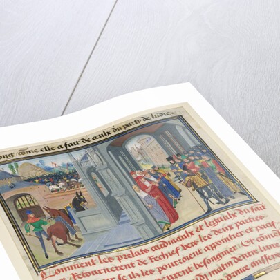 The Representatives of the Pope Attempting to Reconcile the Fighting Parties by Loyset Liédet