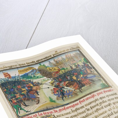 The Conquest of Gasgogne by the Armies of Luxembourg, Boulogne, and Artois by Loyset Liédet
