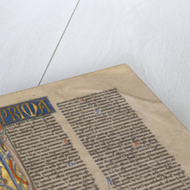 Initial I: Scenes of Secular and Ecclesiastical Justice by Anonymous