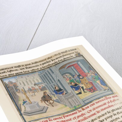 Fromont de Lens Receiving News of the Devastation of his Land by Loyset Liédet