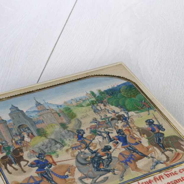 Fromont de Lens Leaving Bordeaux and the Battle against the Army of Gasgogne by Loyset Liédet
