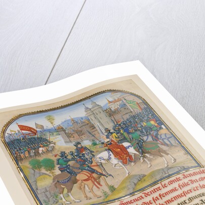The Battle Between Arnault de Lorraine and His Wife Lydia by Loyset Liédet