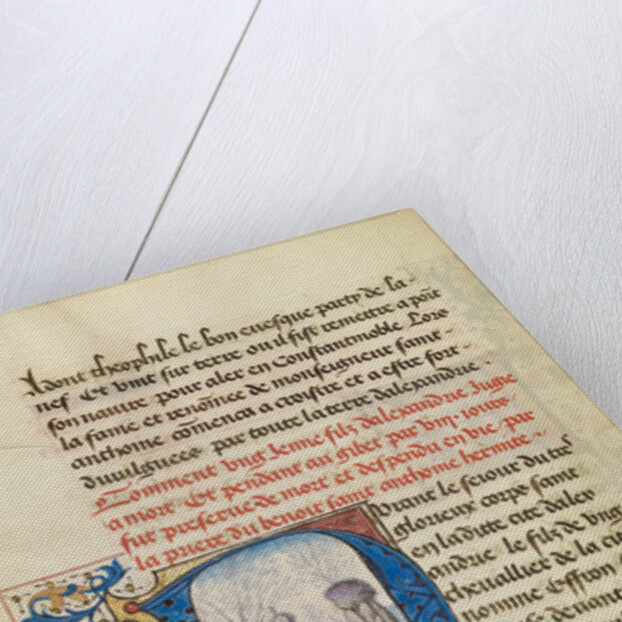 Initial D: Saint Anthony Raising a Dead Man by Master of the Brussels Romuléon