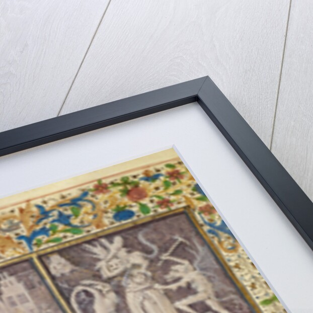 Saint Anthony Giving his Belongings to the Poor, Anthony Tormented by Demons, Anthony Burying Paul in the Desert, The Death and Burial of Saint Anthony by Master of the Brussels Romuléon