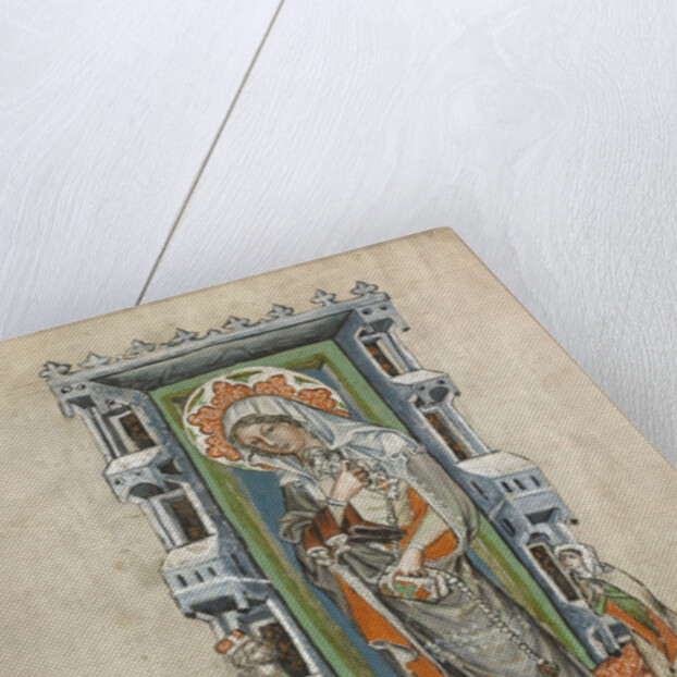 Saint Hedwig of Silesia with Duke Ludwig I of Liegnitz and Brieg and Duchess Agnes by Court workshop of Duke Ludwig I of Liegnitz and Brieg