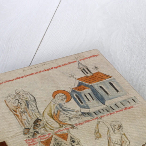 Saint Hedwig Leaving Bloody Footprints in the Snow, The Self-Flagellation of Saint Hedwig by Court workshop of Duke Ludwig I of Liegnitz and Brieg