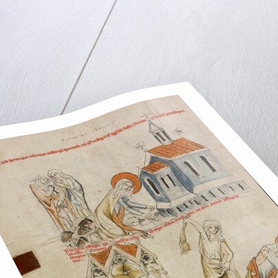 Saint Hedwig Leaving Bloody Footprints in the Snow, The Self-Flagellation of Saint Hedwig by Court workshop of Duke Ludwig I of Liegnitz and Brieg