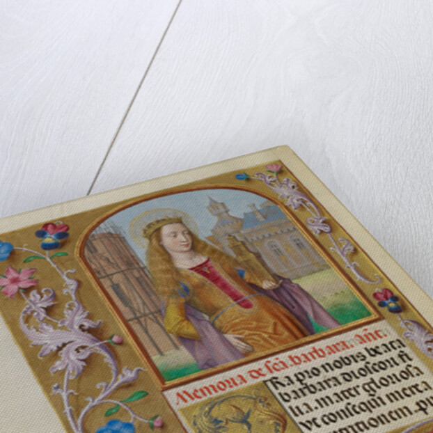Saint Barbara with a Tower by Workshop of Master of the First Prayer Book of Maximilian