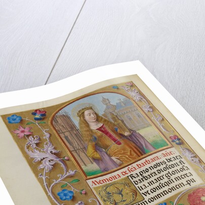 Saint Barbara with a Tower by Workshop of Master of the First Prayer Book of Maximilian