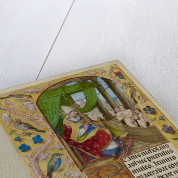 Saint Nicholas Rescuing Three Youths from a Tub by Master of the Lübeck Bible