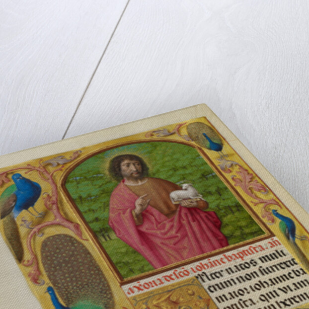 Saint John the Baptist with the Lamb of God on a Book by Workshop of Master of the First Prayer Book of Maximilian