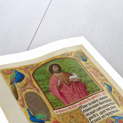 Saint John the Baptist with the Lamb of God on a Book by Workshop of Master of the First Prayer Book of Maximilian