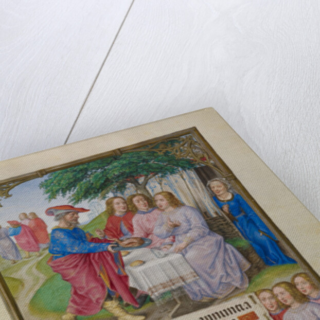 Abraham and the Three Angels by Master of James IV of Scotland