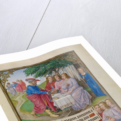 Abraham and the Three Angels by Master of James IV of Scotland