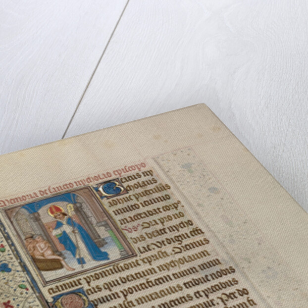 Saint Nicholas Rescuing Three Youths from a Tub by Workshop of Willem Vrelant