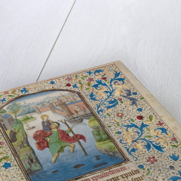 Saint Christopher Carrying the Christ Child by Willem Vrelant