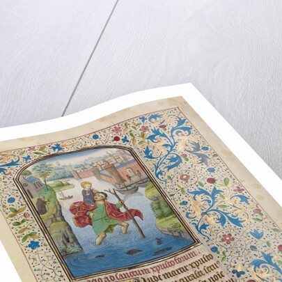 Saint Christopher Carrying the Christ Child by Willem Vrelant