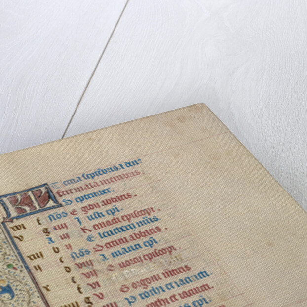 A Man Treading Grapes, Zodiacal Sign of Libra by Workshop of Willem Vrelant