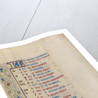 A Man Working in a Field, Zodiacal Sign of Aries by Workshop of Willem Vrelant