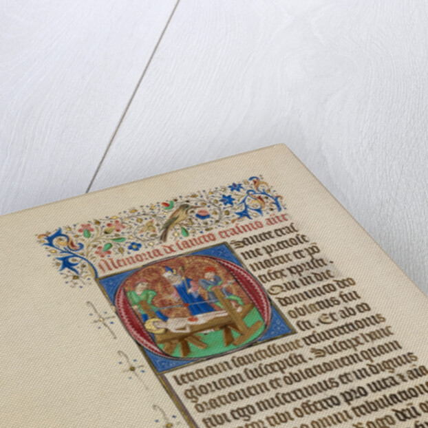 Initial O: The Martyrdom of Saint Erasmus by Master of the Llangattock Hours