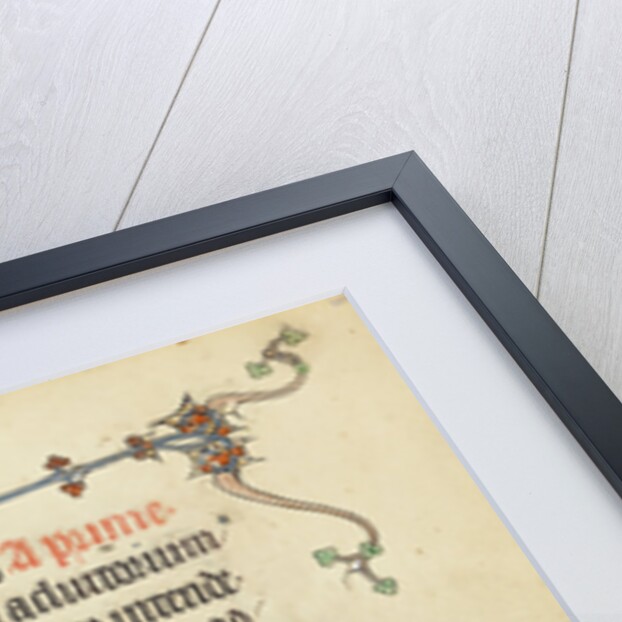 Initial D: Christ before Caiaphas, Initial D: The Virgin Mary with Apostles by Anonymous