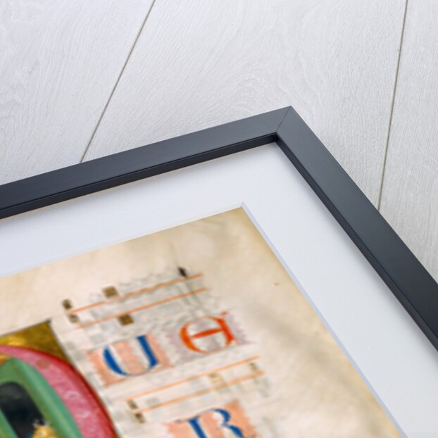 Initial P: The Adoration of the Christ Child and The Annunciation to the Shepherds by Anonymous