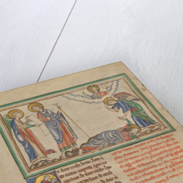 Saint John Praying to the Angel by Anonymous