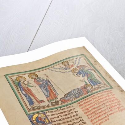 Saint John Praying to the Angel by Anonymous