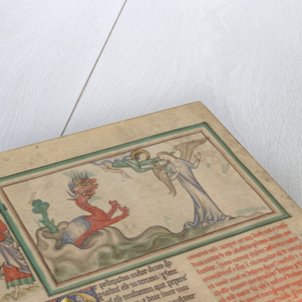 The Dragon Pursues the Woman Clothed in the Sun Who Receives the Wings of an Eagle by Anonymous