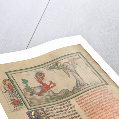 The Dragon Pursues the Woman Clothed in the Sun Who Receives the Wings of an Eagle by Anonymous