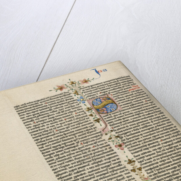 Initial V: Job Derided by His Wife by Circle of Stefan Lochner