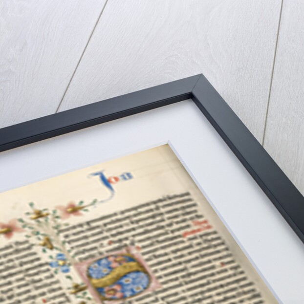 Initial V: Job Derided by His Wife by Circle of Stefan Lochner