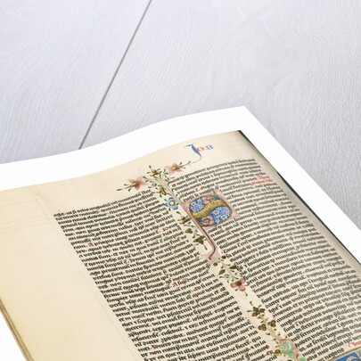 Initial V: Job Derided by His Wife by Circle of Stefan Lochner