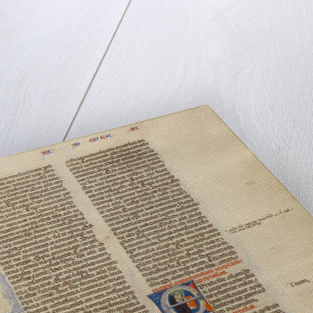 Initial P: Saint Paul Giving a Letter to a Messenger by Anonymous