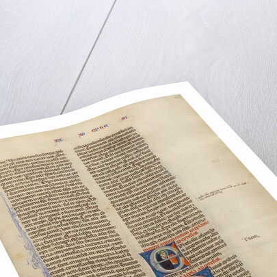 Initial P: Saint Paul Giving a Letter to a Messenger by Anonymous