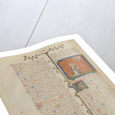 David Pointing to his Eye by Master of Jean de Mandeville