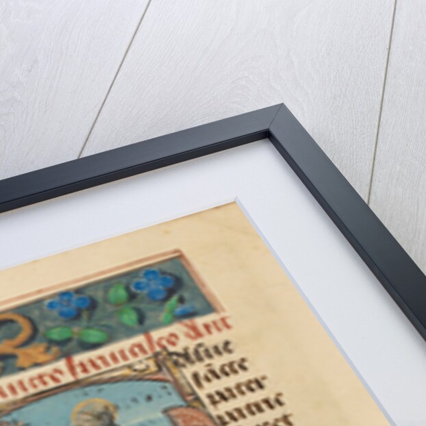 Initial S: The Stigmatization of Saint Francis by Master of the Dresden Prayer Book