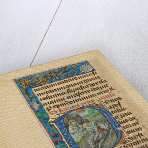 Initial P: Saint Peter and the Conversion of Saint Paul by Master of the Dresden Prayer Book