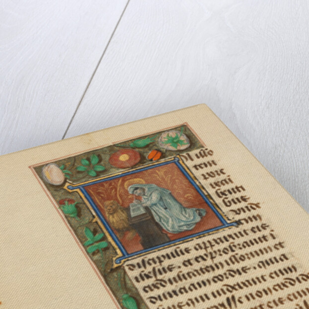 Initial I: Saint Mark by Master of the Dresden Prayer Book