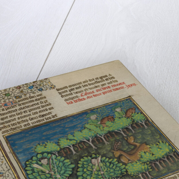 Camouflaged Hunters Preparing to Attack a Deer by Anonymous