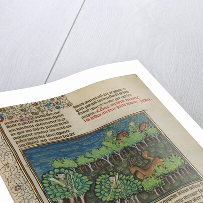 Camouflaged Hunters Preparing to Attack a Deer by Anonymous