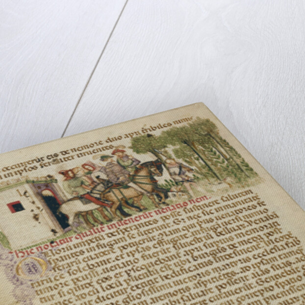 Aimo and Vermondo Riding Out to the Hunt by Anovelo da Imbonate