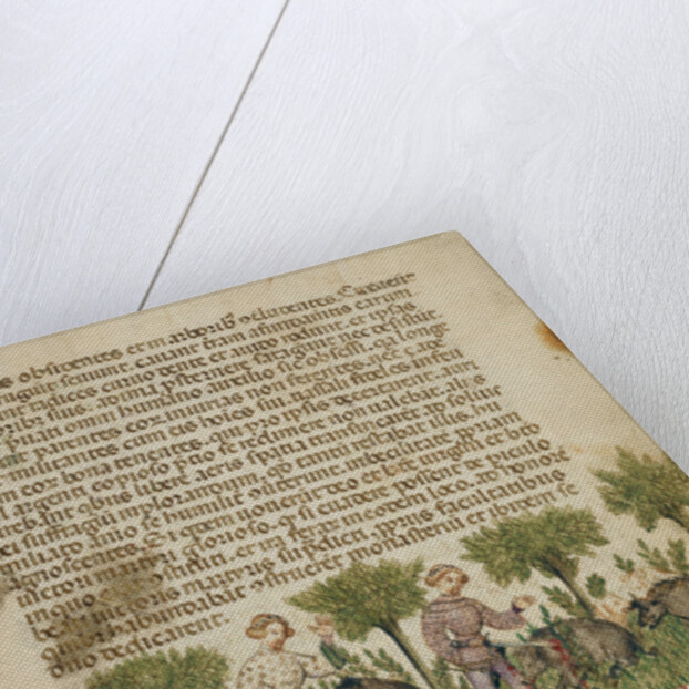 Aimo and Vermondo Killing Two Wild Boars by Anovelo da Imbonate