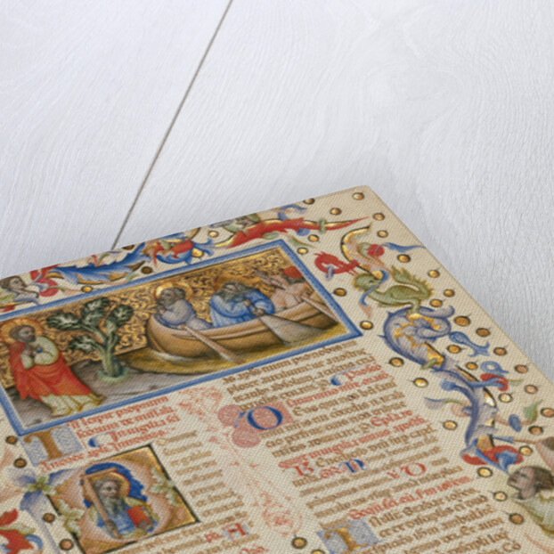 The Calling of Saints Peter and Andrew, Initial D: Saint Andrew, Initial Q: Saint Peter by Master of the Brussels Initials