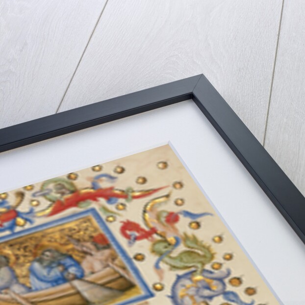 The Calling of Saints Peter and Andrew, Initial D: Saint Andrew, Initial Q: Saint Peter by Master of the Brussels Initials